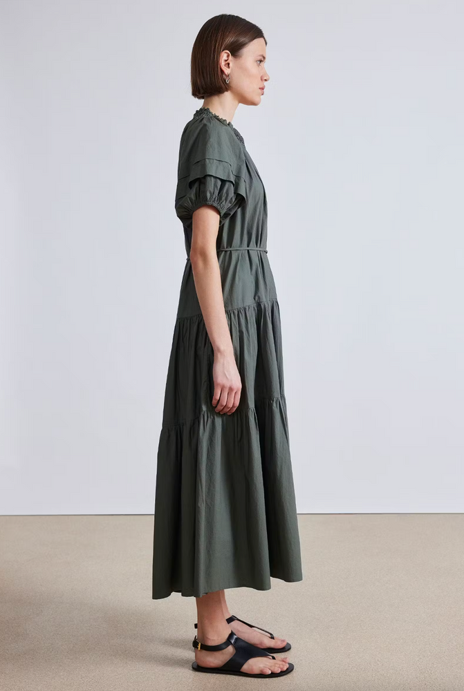 Uva Romantic Mai Dress in Thyme