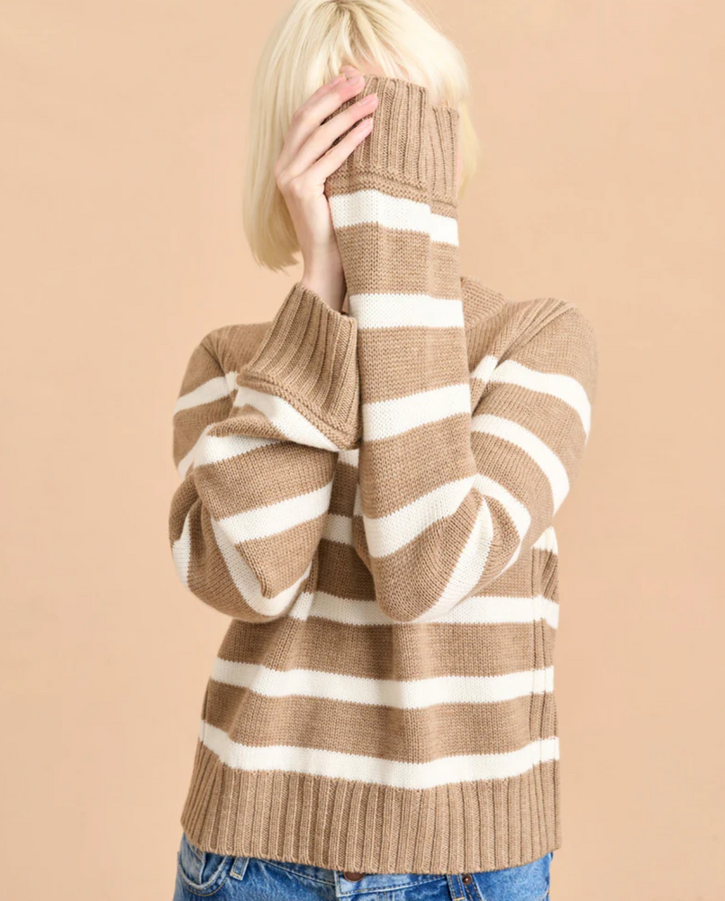 The Jack Sweater in Camel/Cream