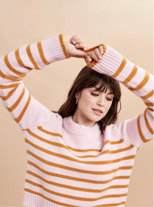 Mini Marin Sweater in Blush/Mustard