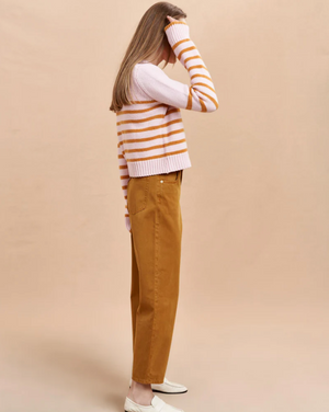 Mini Marin Sweater in Blush/Mustard