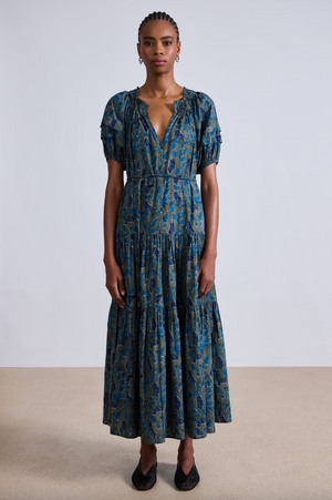 UVA Romantic Maxi in Malene Floral Olive