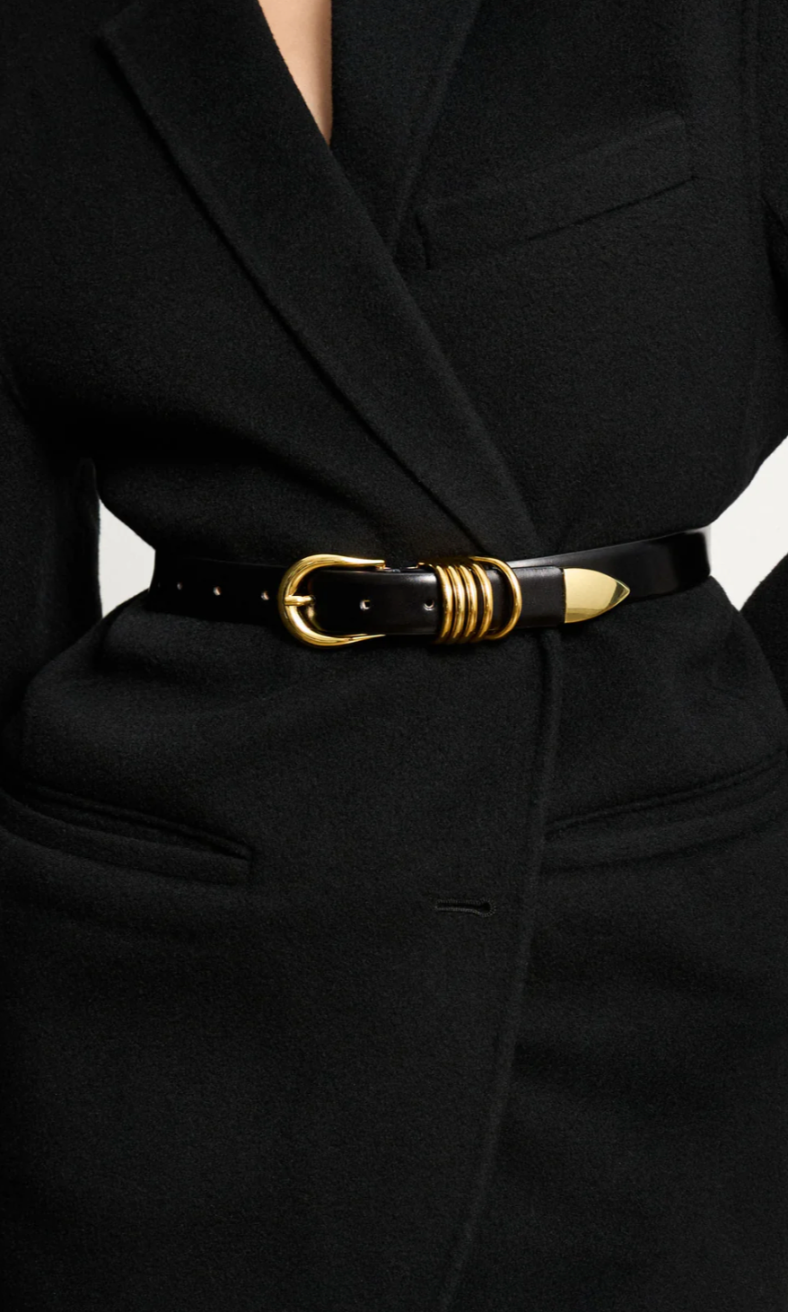 Hollyhock Gold in Black & 24K Gold