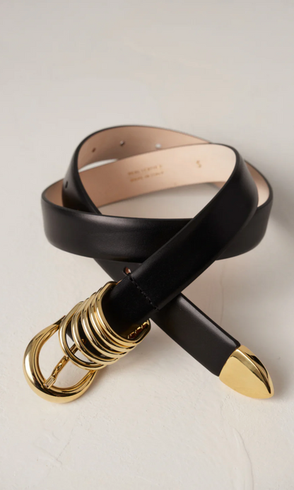 Hollyhock Gold in Black & 24K Gold