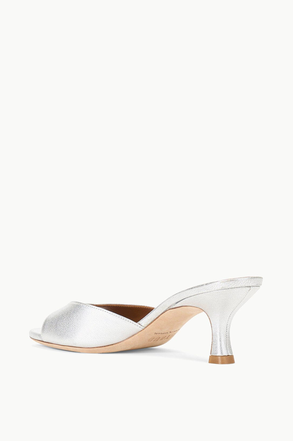 Brigitte Mule in Metallic Silver