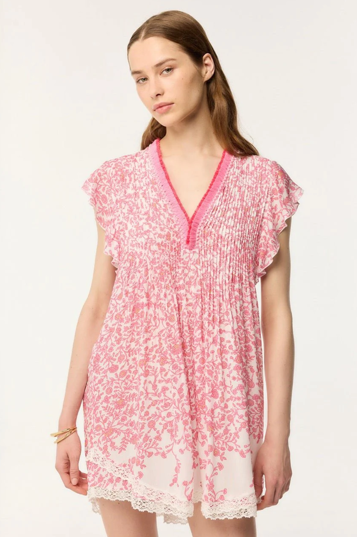 Mini Dress Sasha in Pink Lazuli