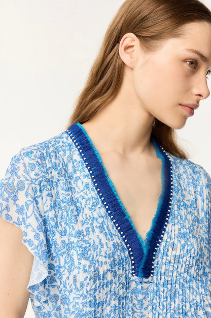 Mini Dress Sasha in Blue Lazuli