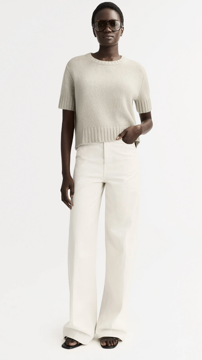 Chunky Short Sleeve-Chalk