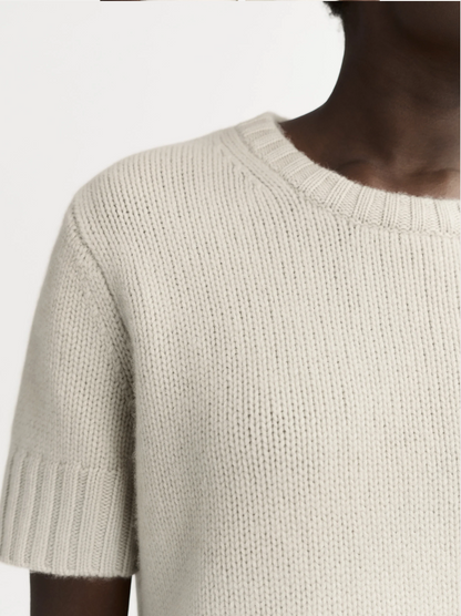 Chunky Short Sleeve-Chalk