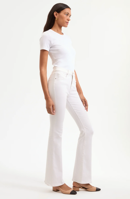Beverly Skinny-Flare Jean in White