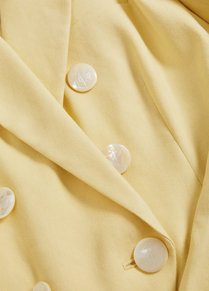 Miller Stretch-Linen Dickey Jacket in Chamomile