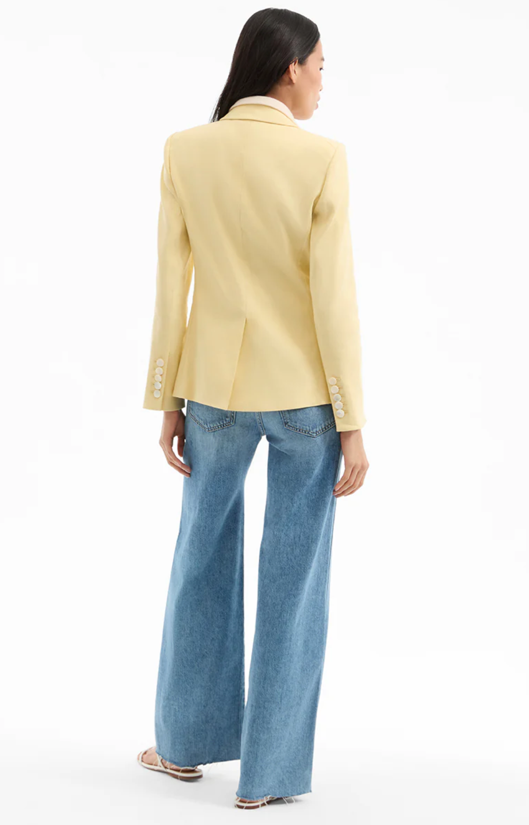 Miller Stretch-Linen Dickey Jacket in Chamomile