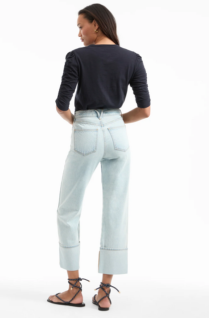 Dylan Straight-Leg Jean in Pale Stone