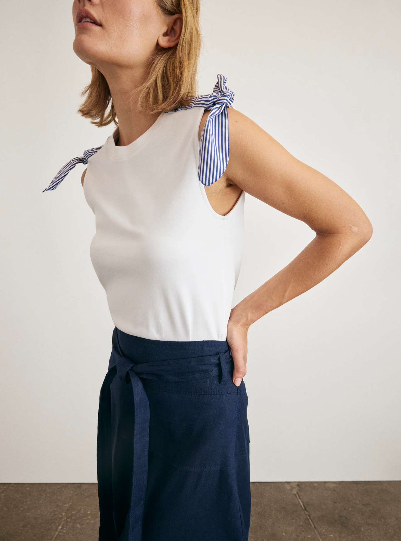 Mary Top in Optic White