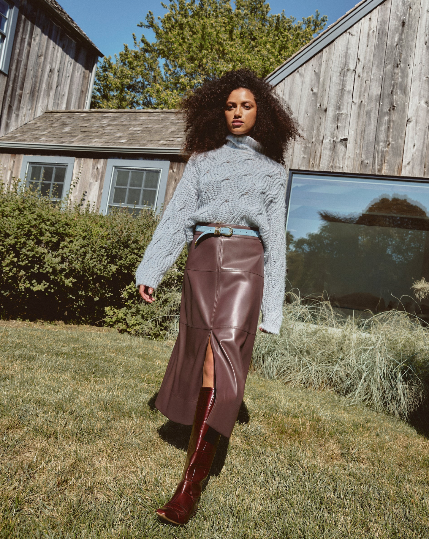 Hudley Skirt in Oxblood