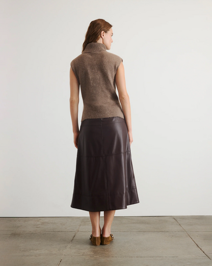 Aaron Sweater Top in Walnut