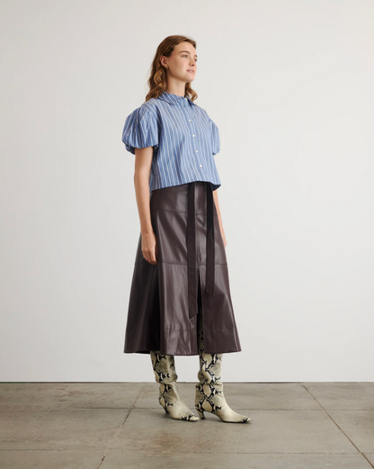 Elza Top in French Blue/White Multi