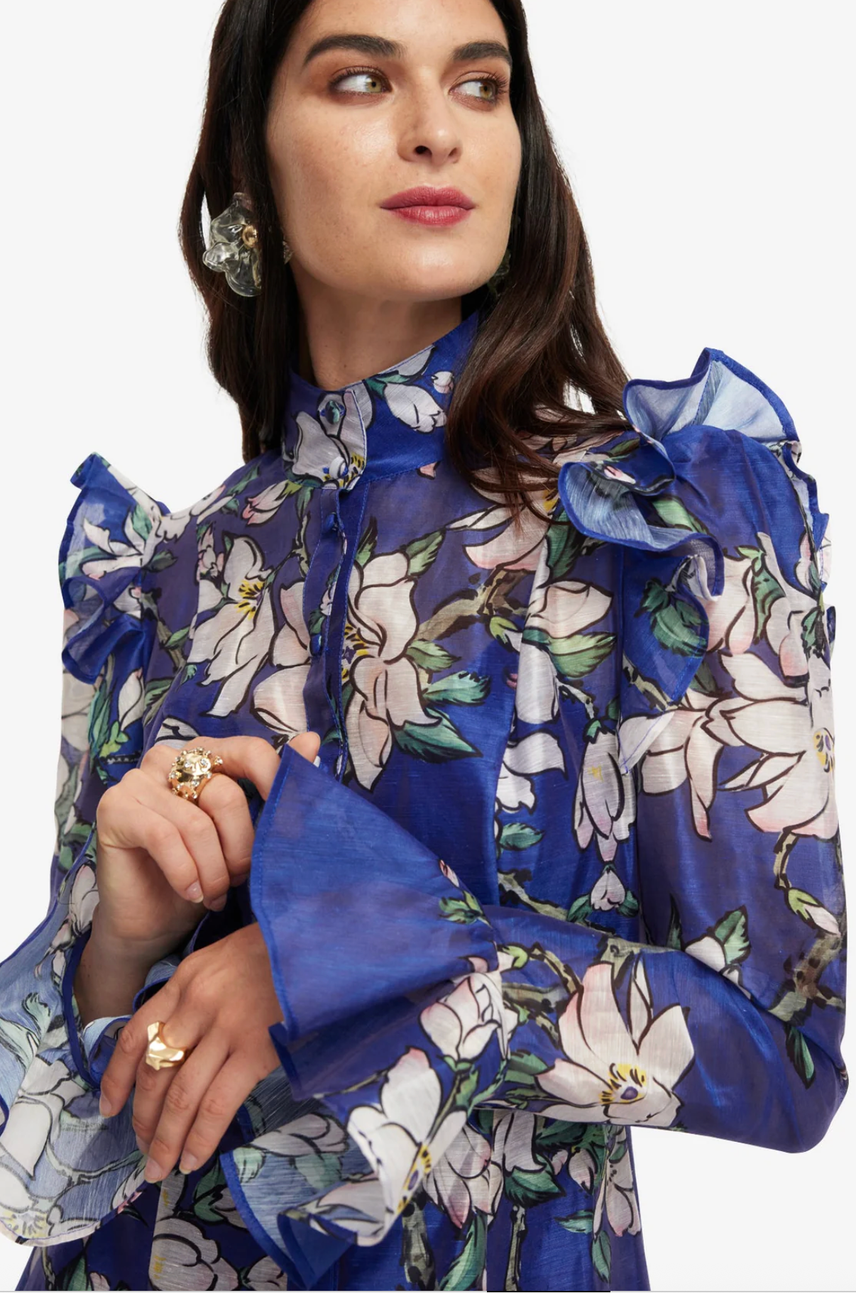 Katrina Butterfly Sleeve Midi Dress