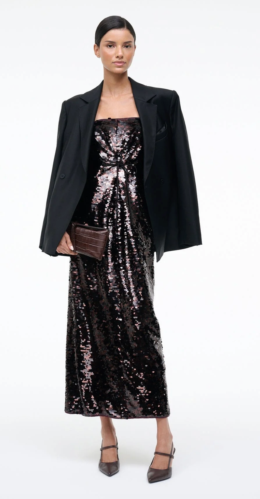 Cece Dress in Espresso Black