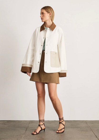 Troy Jacket in Chalk