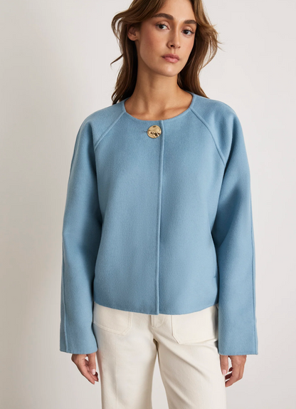 Micah Jacket in Cloudy Seafoam