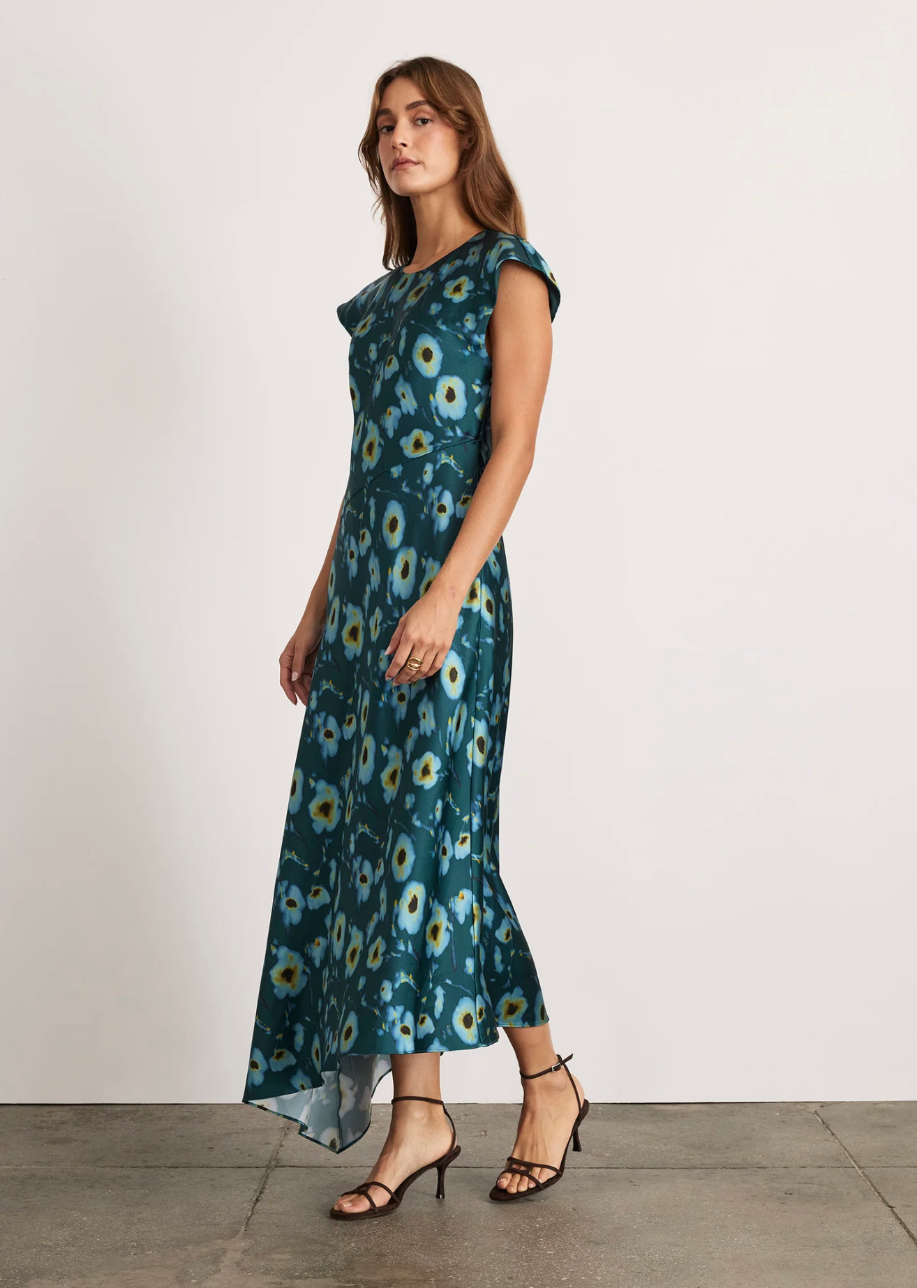 Violeta Dress in Emerald Multi