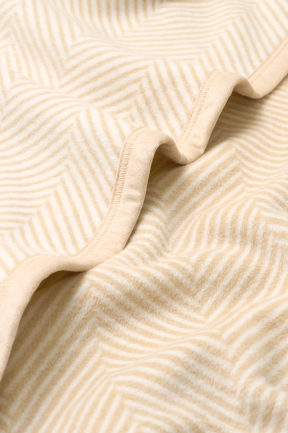 Harborview Herringbone Cream Blanket