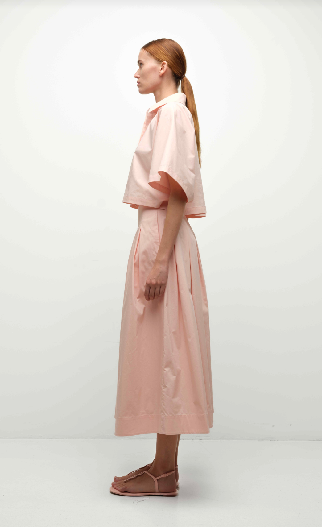 Elora Midi Skirt in Bubblegum