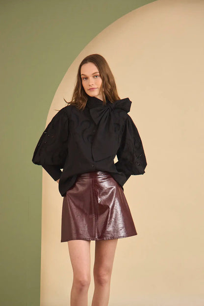 Meeghan Mini in Oxblood