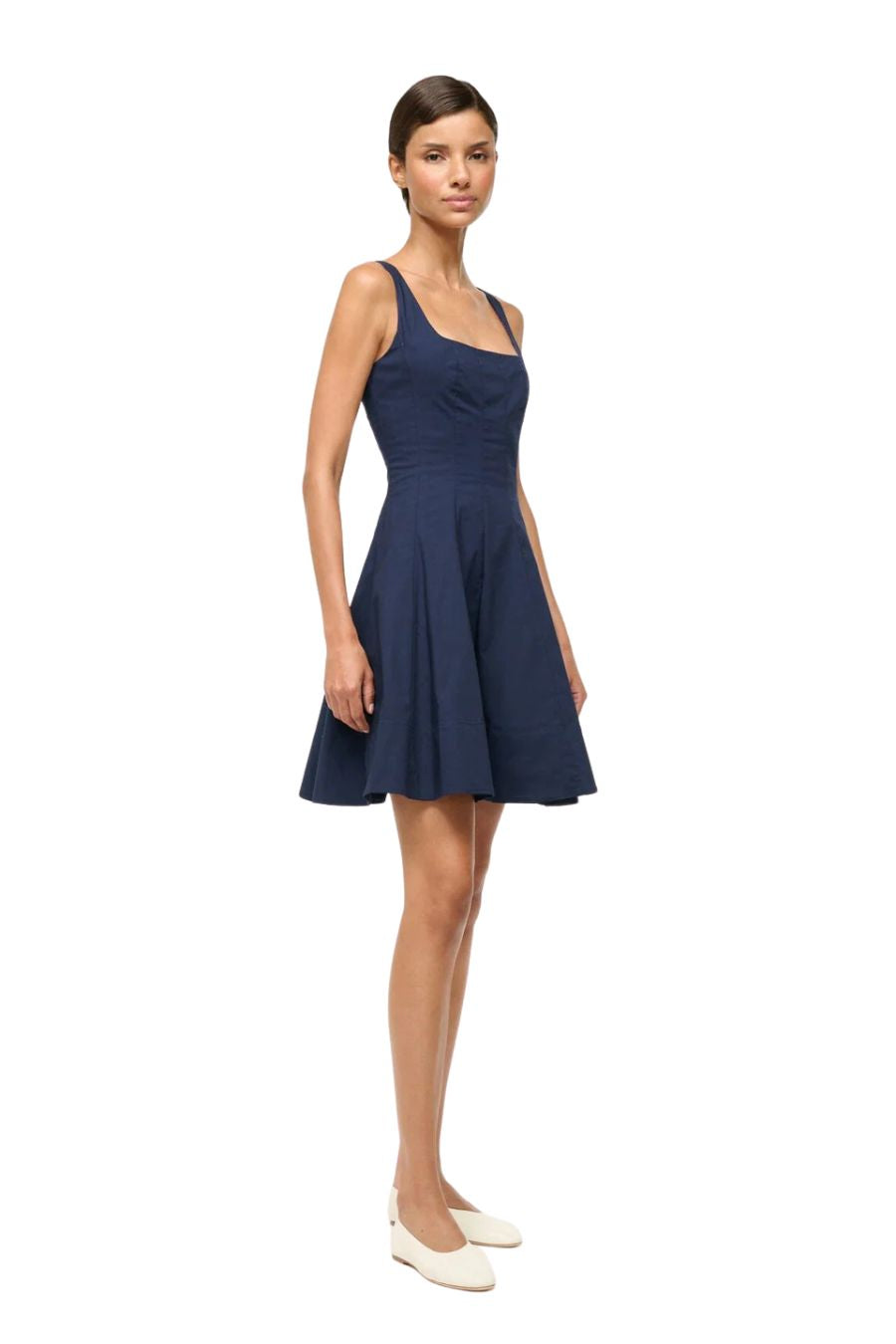 Wells Mini Dress in Navy