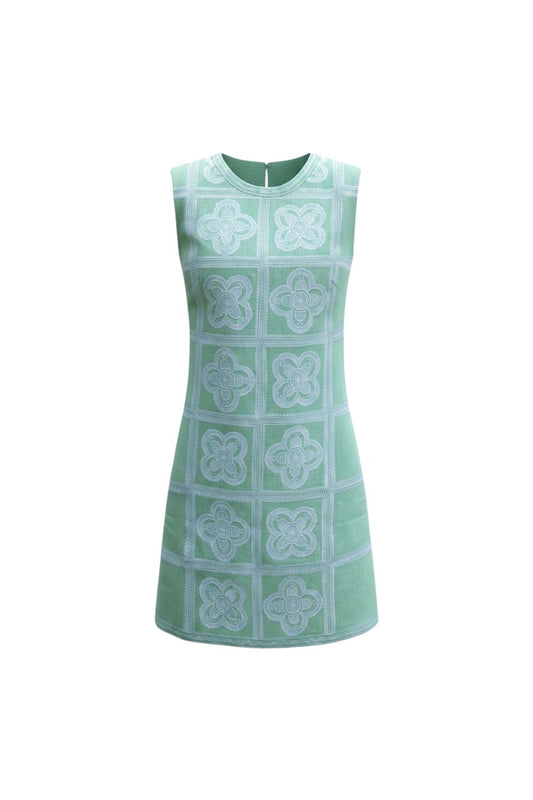 Meadow Mini Dress in Seaglass