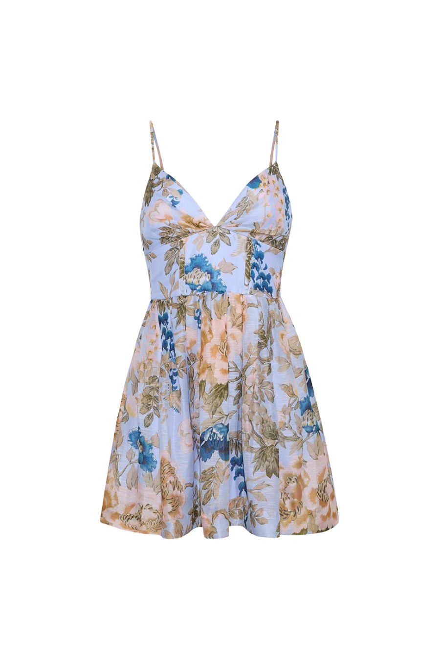 Miro Mini Dress in Flora Meadow Light Blue
