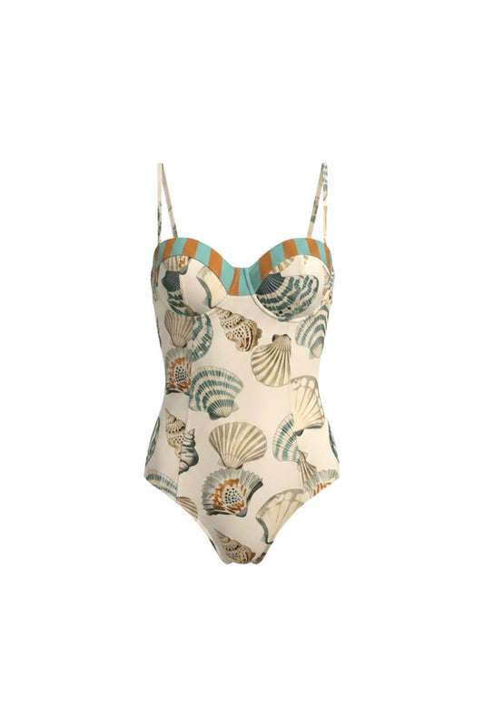 Nevis One Piece in Somers Shell Mint
