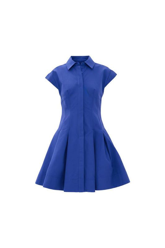 SIMKHAI Blueberry Clemmie Cotton Mini Dress Blueberry / 2 SIMKHAI Blueberry Clemmie Cotton Mini Dress Blueberry / 2