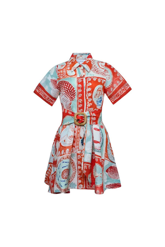 Liza Dress in Lost At Sea