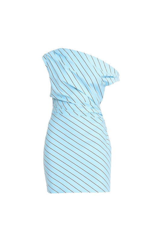 Phare Mini Dress in Sunday Stripe