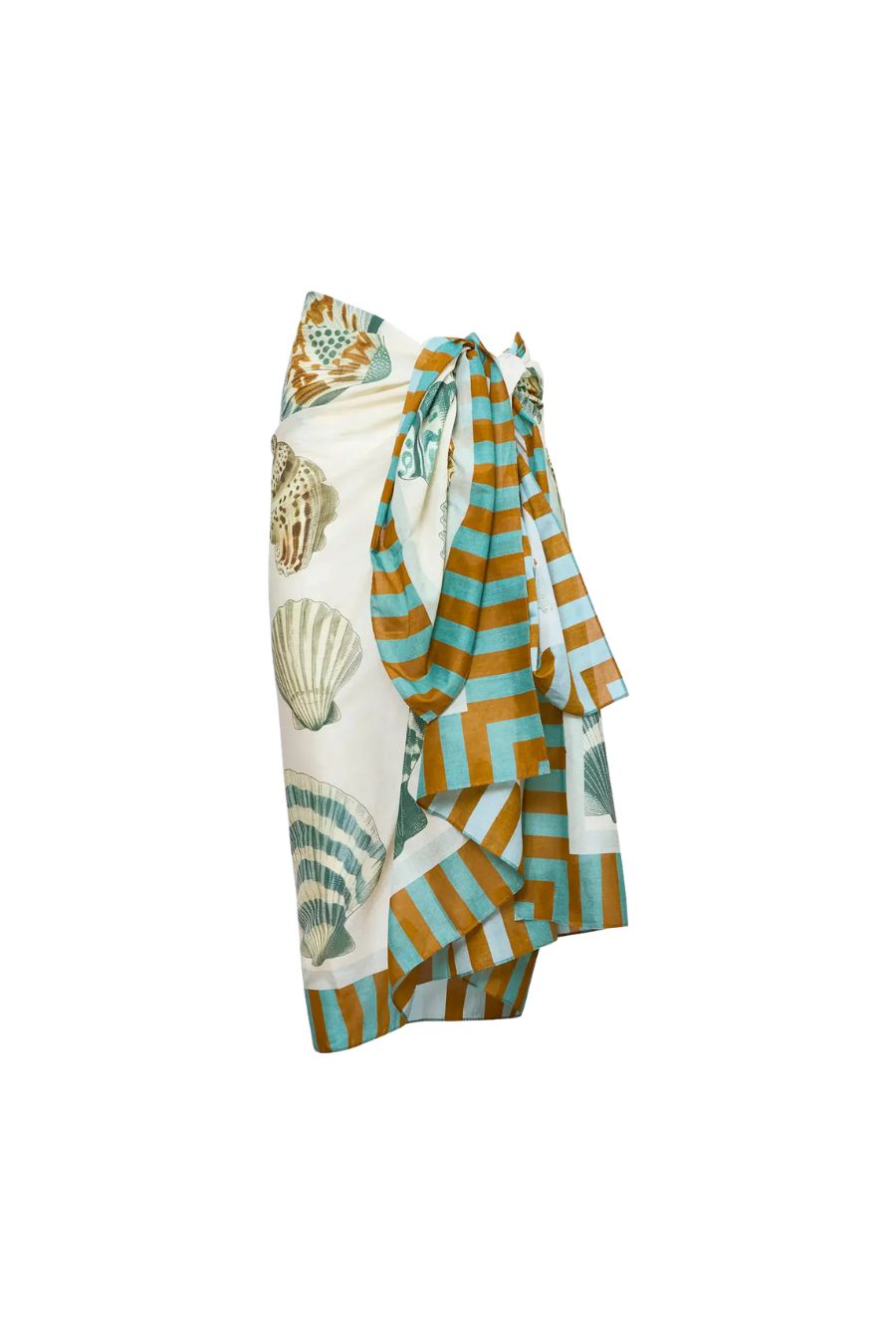 Sarong Cover Up in Somers Shell Cream OS
