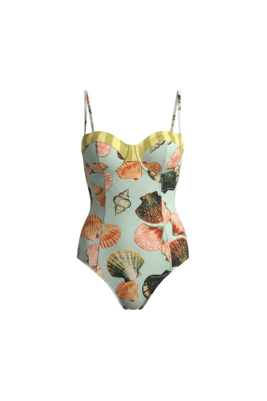 Nevis One Piece in Somers Shell Cream
