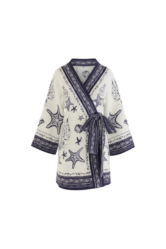 Coast Scarf Mini Dress in Off-White