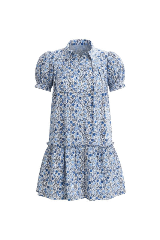 Drifter Mini Dress in Bermuda Blooms