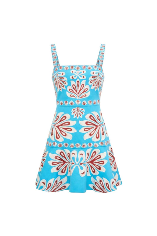 Saverine Dress in Cerulean Blue