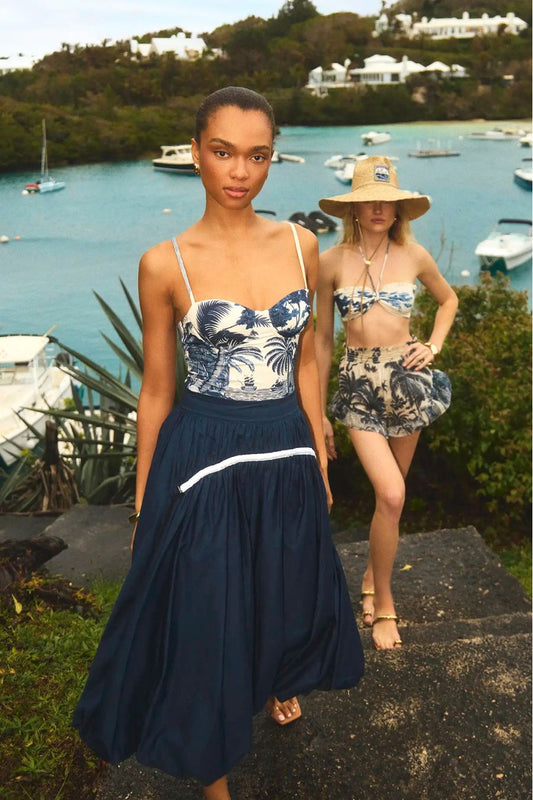 Nevis One Piece in Bermuda Toile