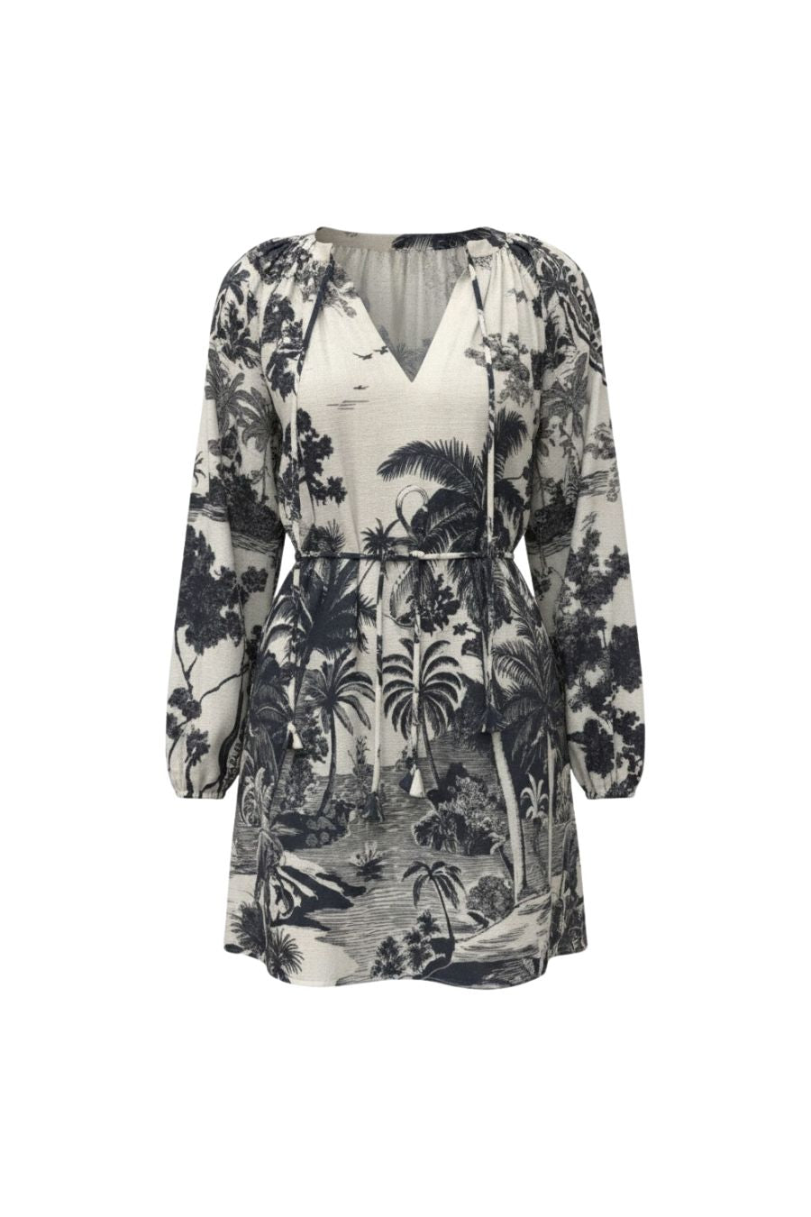 Lisette Dress in Bermuda Toile
