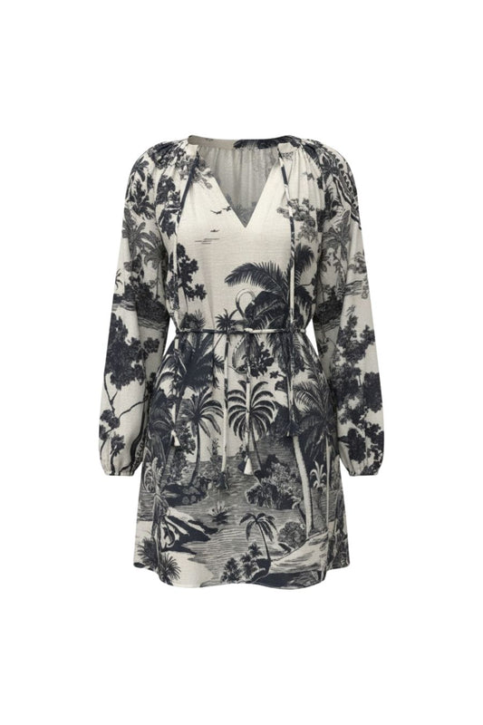 Lisette Dress in Bermuda Toile