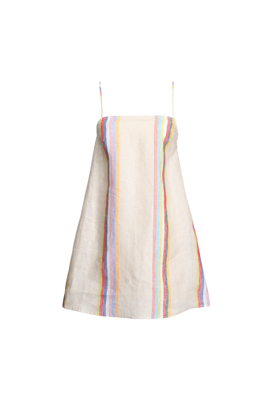 Laura Linen Mini Dress in Day Stripe