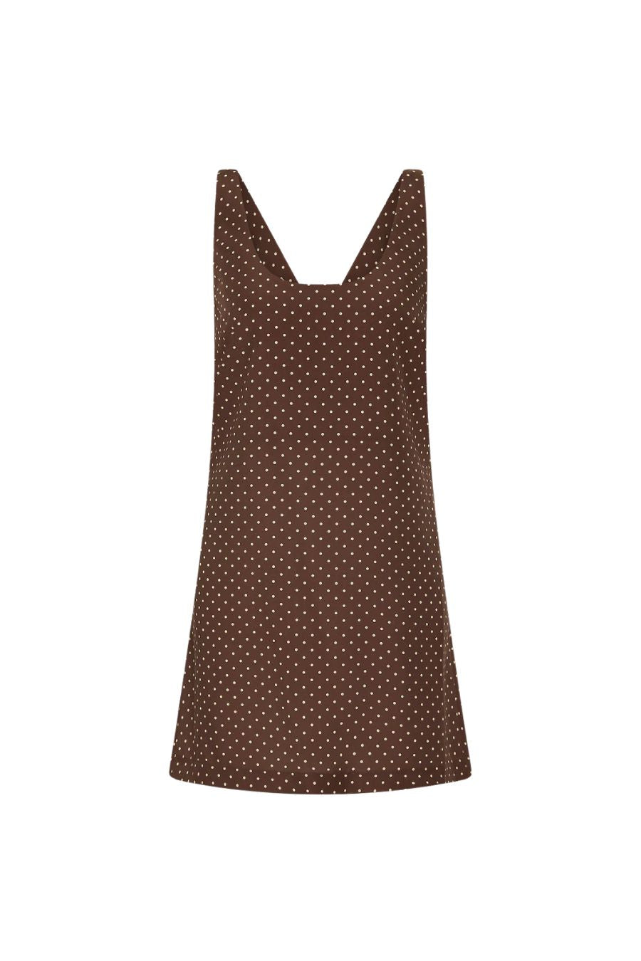 Evie Dress in Chocolate Vanilla Polka Dot