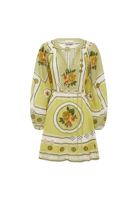 Dixie Mini Dress in Citrus