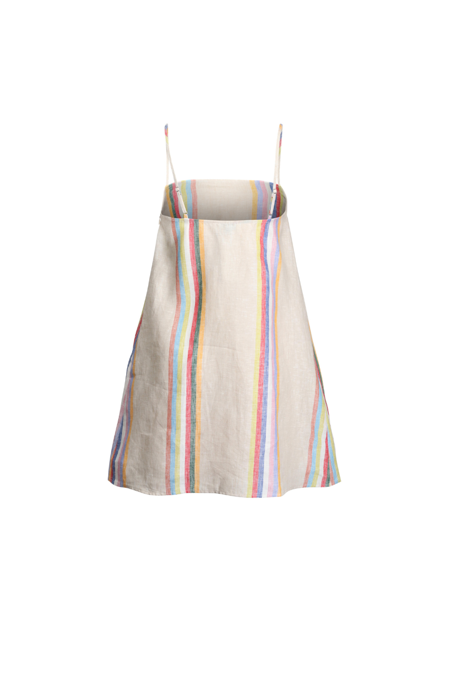 Laura Linen Mini Dress in Day Stripe