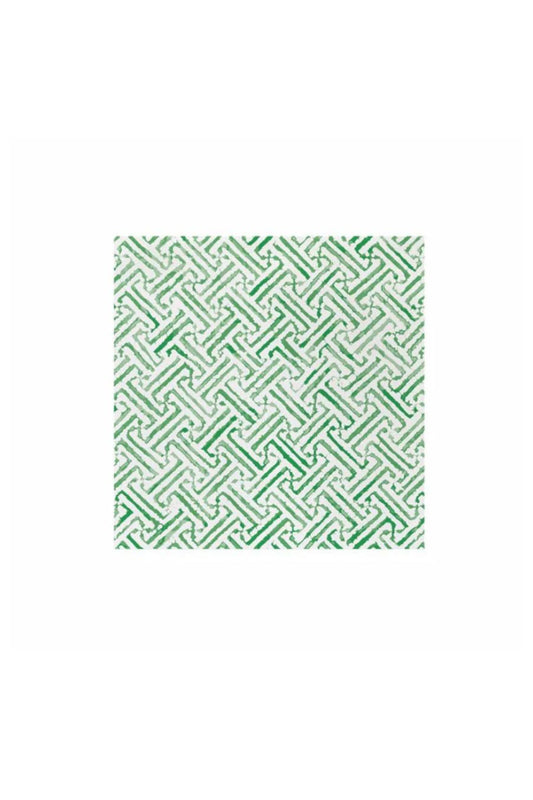 Papersoft Napkins Greek Key Green Dinner Napkins