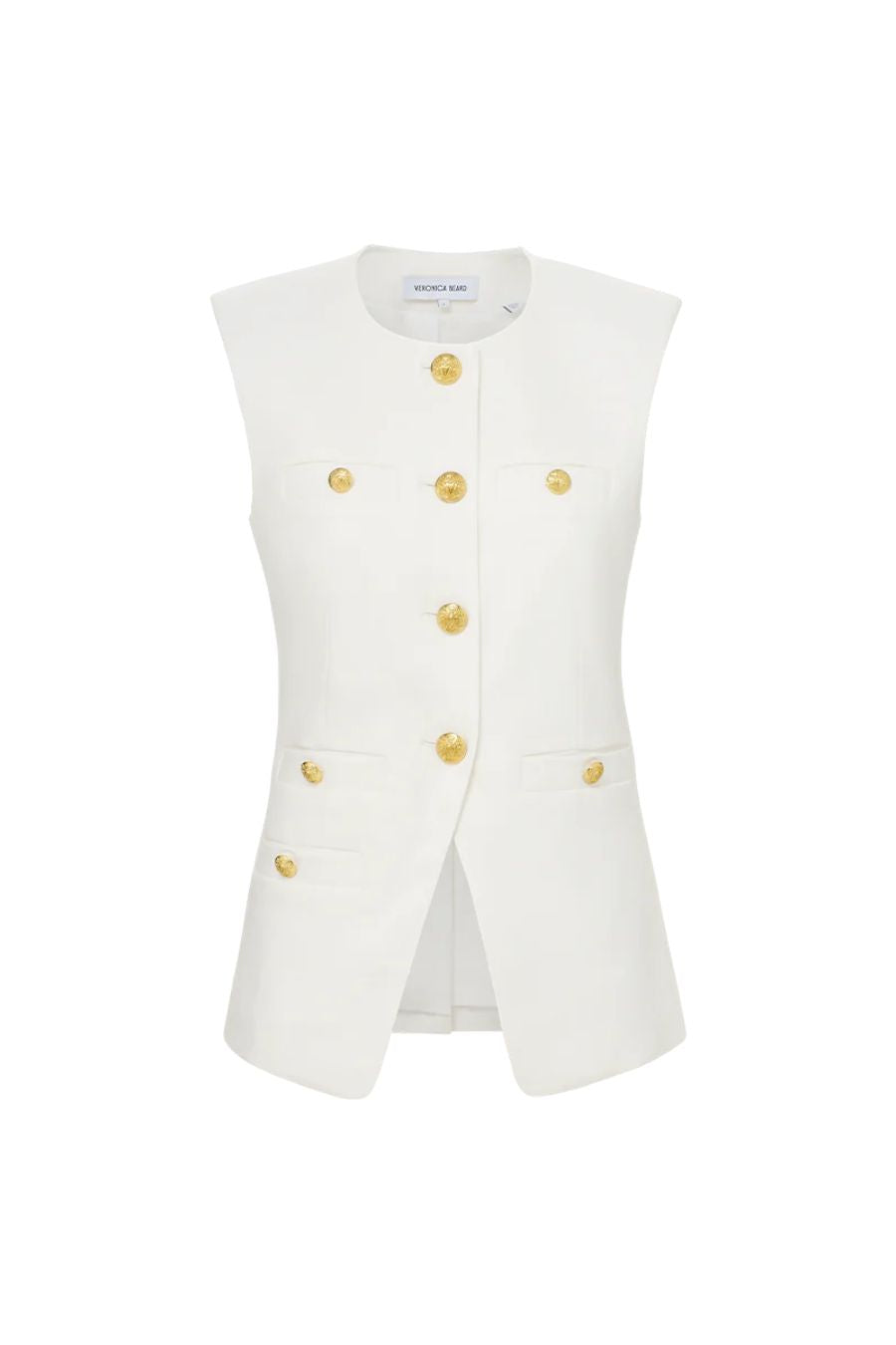 Tamara Linen Vest in Off White