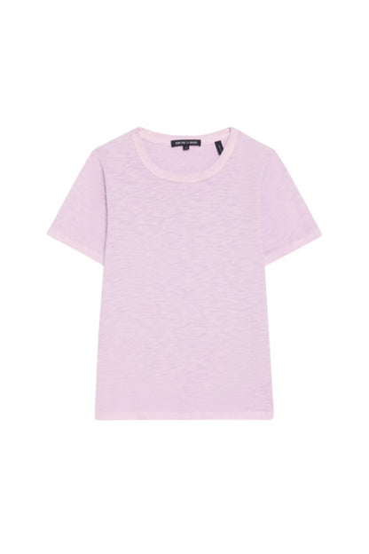 Carla Crew Neck Tee in Soft Lilac